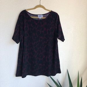 Leota for Dia & Co | Animal Print Tunic
